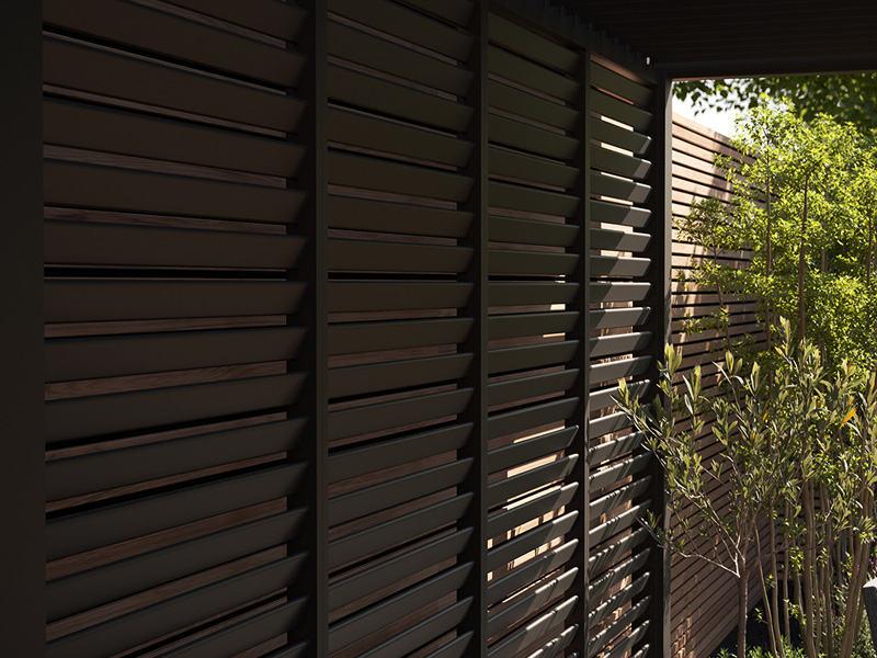 Bioklimatska lamelna pergola iz aluminija